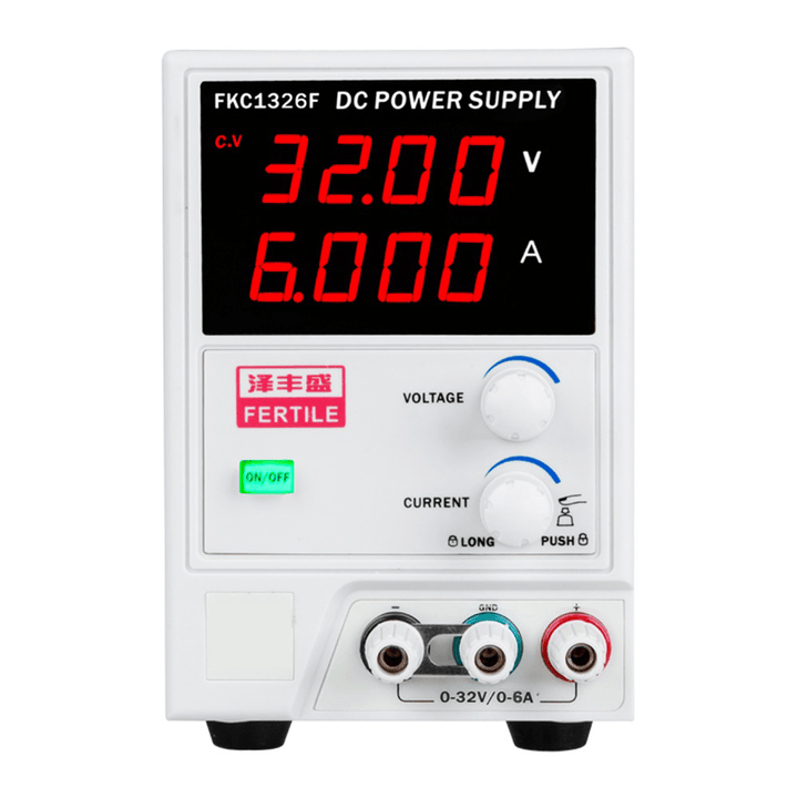 FERTILE FKC1326F AC 110-220V to DC 0-32V 4-Digital Display Adjustable CC/CV Power Supply for Lab Equipment - MRSLM