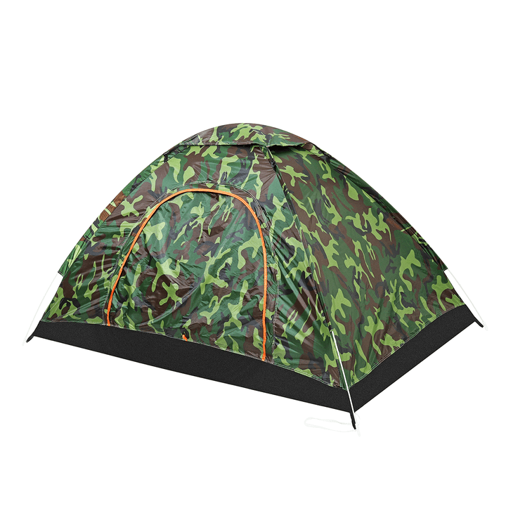 2-Person Instant Automatic Pop up Camouflage Camping Tent Sun Shelter Portable Backpack with Louver Lightweight PU Polyester Waterproof Fabric Tent for Outdoor Travel Hiking - MRSLM