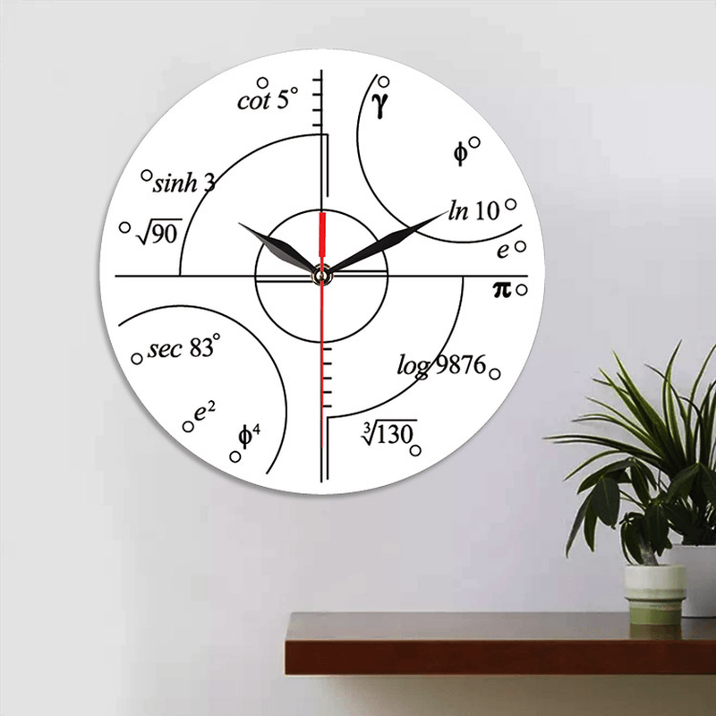 Emoyo ECY063 Creative Mathematics Wall Clock 3D Wall Clock for Home Office Decorations A - MRSLM