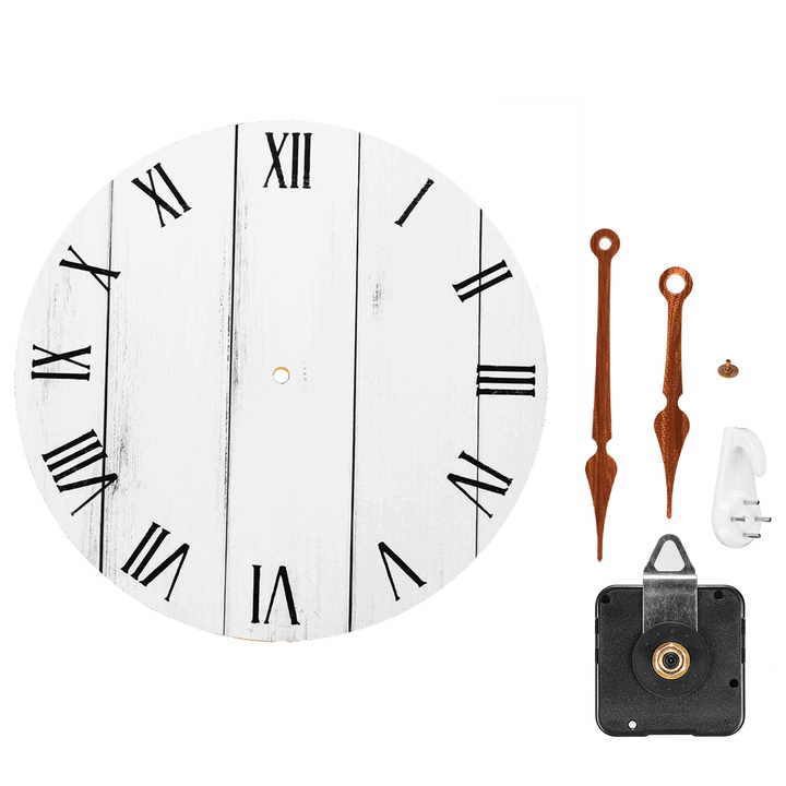 11 Inch DIY Wooden Wall Clock Diameter 28CM round Room Home Bar Office Decor - MRSLM