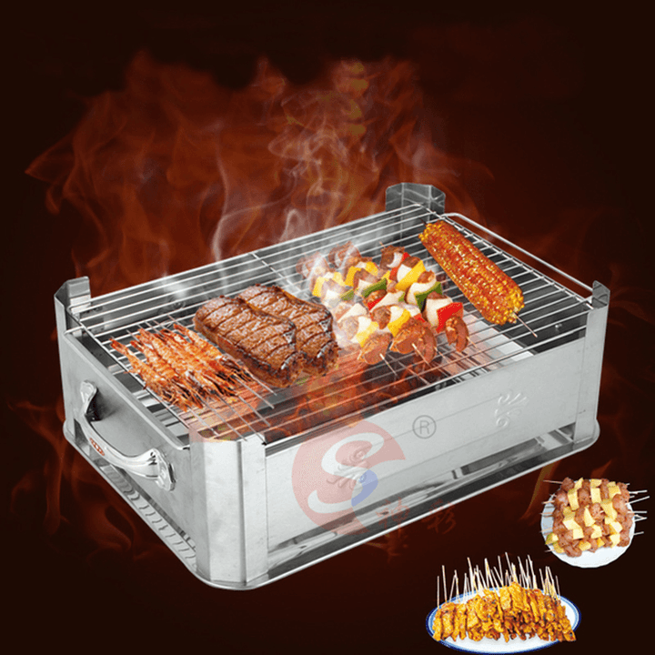 Multi-Function Stainless Steel Fish Grill Oven Out Door Grill Oven Camp Grill Furnace - MRSLM