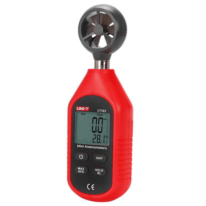 UNI-T UT363 Mini Digital Wind Speed Meter Pocket Anemometer Speed Temperature Tester Thermometer - MRSLM