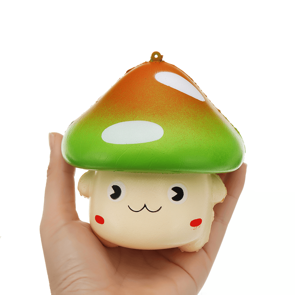 Yunxin Wave Point Large Mushroom Squishy 11*11CM Slow Rising with Packaging Collection Gift Soft Toy - MRSLM