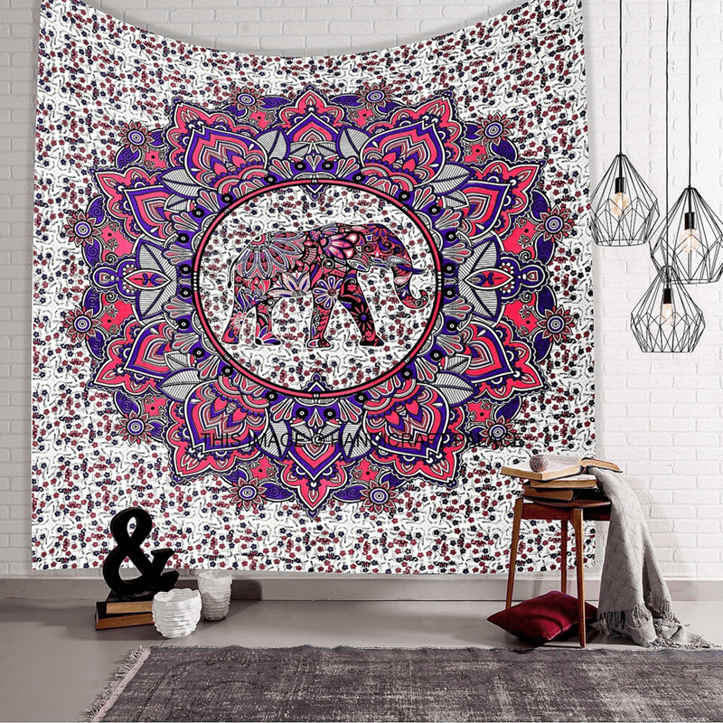 Honana WX-99 New 150X210Cm Bohemian Style Polyester Fiber Beach Towel Mat Tapestry Mandala Rectangle Bed Sheet - MRSLM