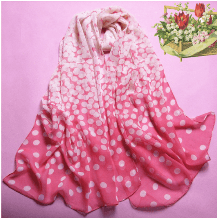 Ladies Chiffon Scarf Water Freezing Point - MRSLM