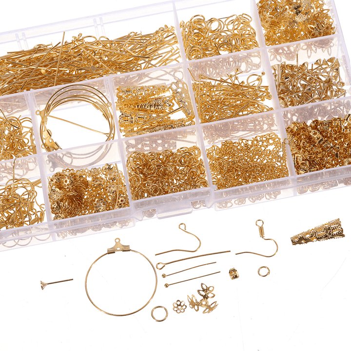 720Pcs/Set Jewelry Making Kit DIY Earring Findings Hook Pins Mixed Handcraft Accessories - MRSLM