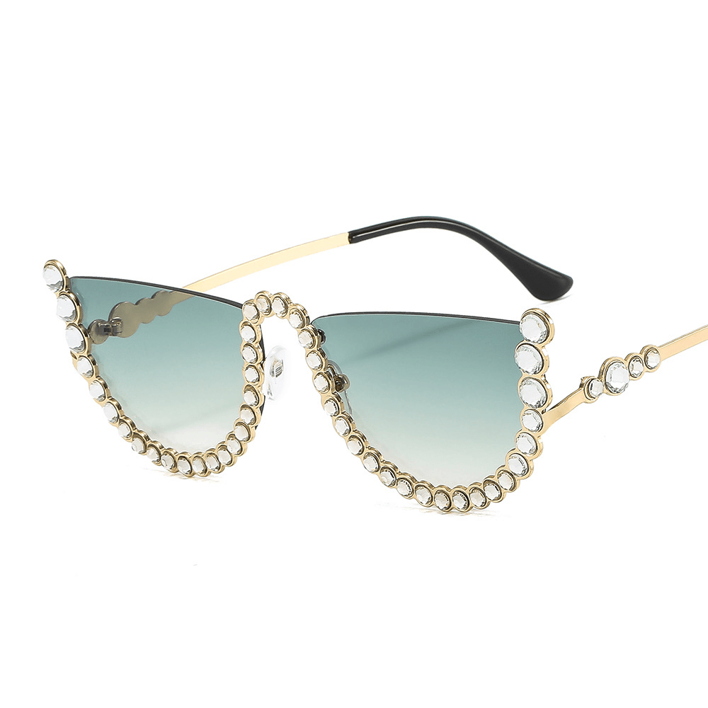 Ladies Gorgeous Diamond Fashion Metal Sunglasses - MRSLM