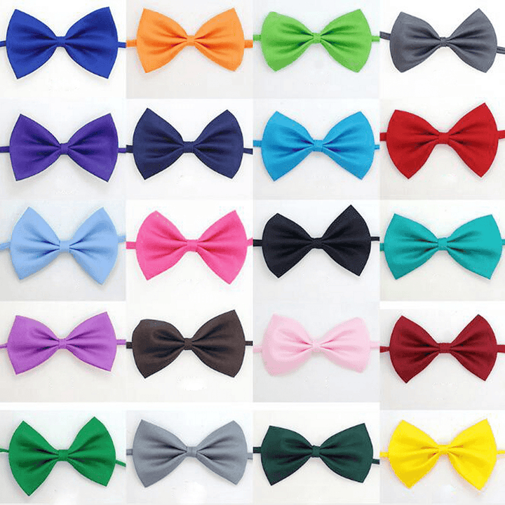 50 PCS Wholesale Pet Dog Puppy Cat Bowtie Necktie Bow Ties Pet Necklace Adjustable Strap for Cat Collar Dogs Accessories - MRSLM