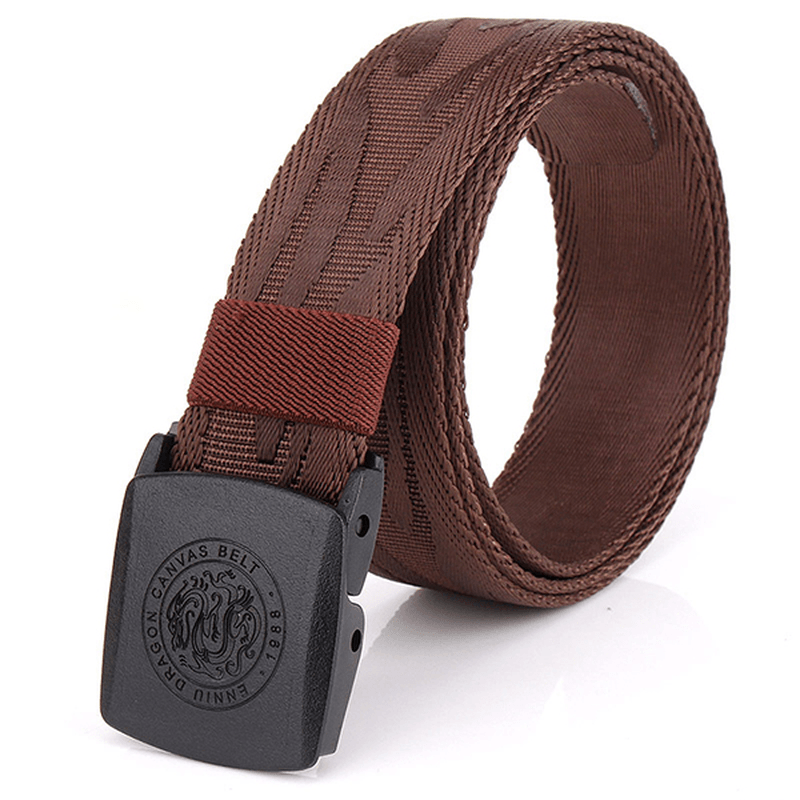 125CM Automatic Buckle Nylon Belt Men Army Tactical Alloy Buckle Pants Strap - MRSLM