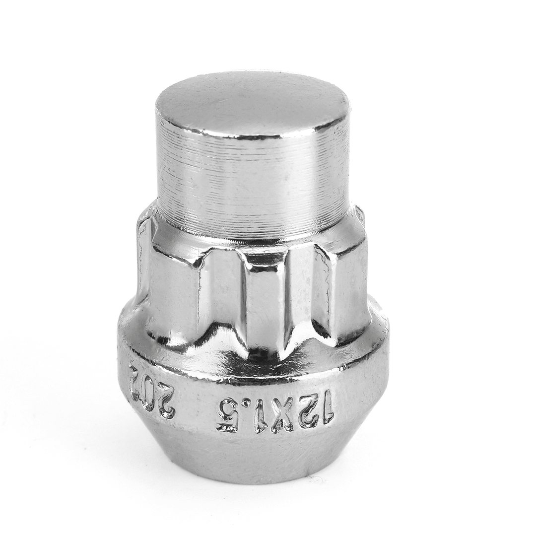 21Pcs M12X1.5Mm Locking Wheel Lock Nuts 60 Degree Tapered Security Bolts Key for Ford - MRSLM