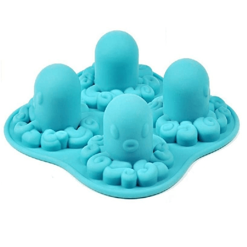 Octopus Shape Silicone Molds Fondant Cake Molds Kitchen Baking Decorating Cake Tools Soap Candy Mold - MRSLM