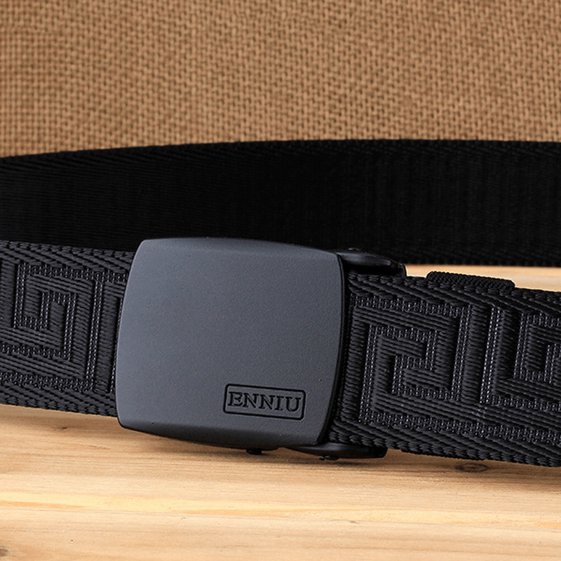 125CM Men Automatic Buckle Military Nylon Belt Army Tactical Durable Waistband - MRSLM