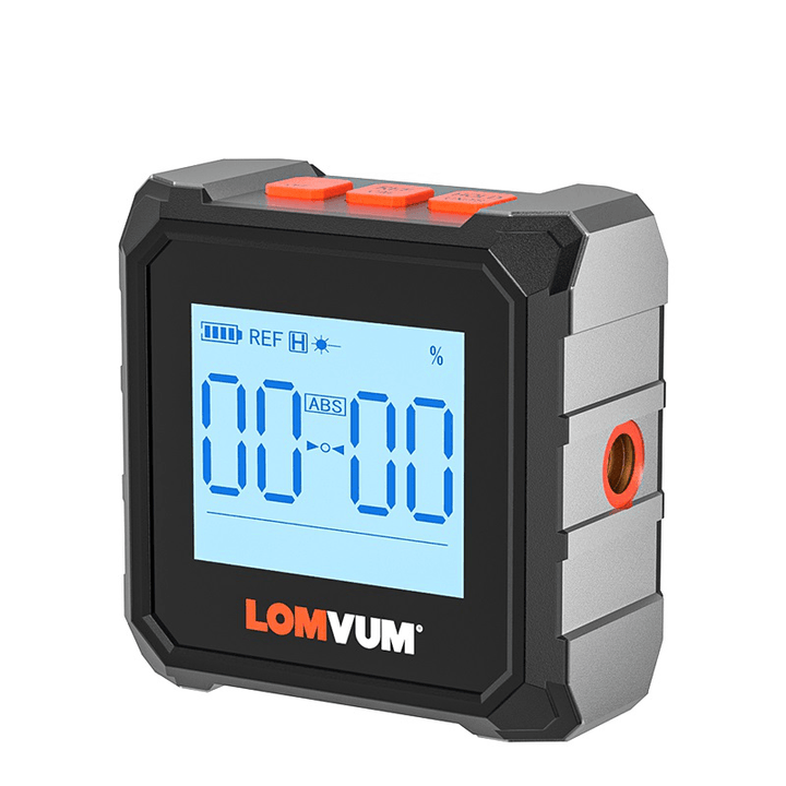 LOMUVM GR20 360° Mini Digital Protractor Laser High Precision Magnet Goniometer Inclinometer Universal Bevel Digital Level Angle Finder Angle Measurement Tool - MRSLM