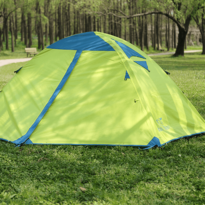 Trackman TM1218 Outdoor 2 Person Camping Tent Double Layers 82.6X55X43.3Inch 3 Season Hiking Tents - MRSLM