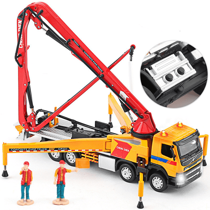 Cement Truck Toy Car Model Simulation Alloy Engineering - MRSLM