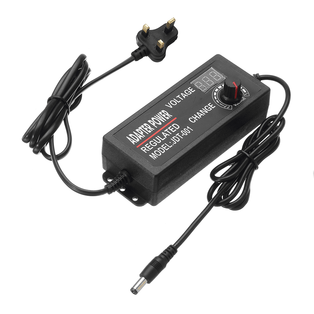 Excellway® 9-24V 3A 72W AC/DC Adapter Display Adajustable Power Adapter Switching Power Supply UK - MRSLM