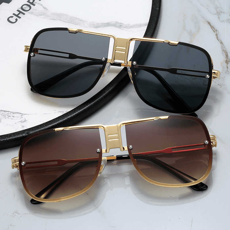 Sunglasses Metal Sunglasses Metal Fashion Street Style Retro Sunglasses - MRSLM