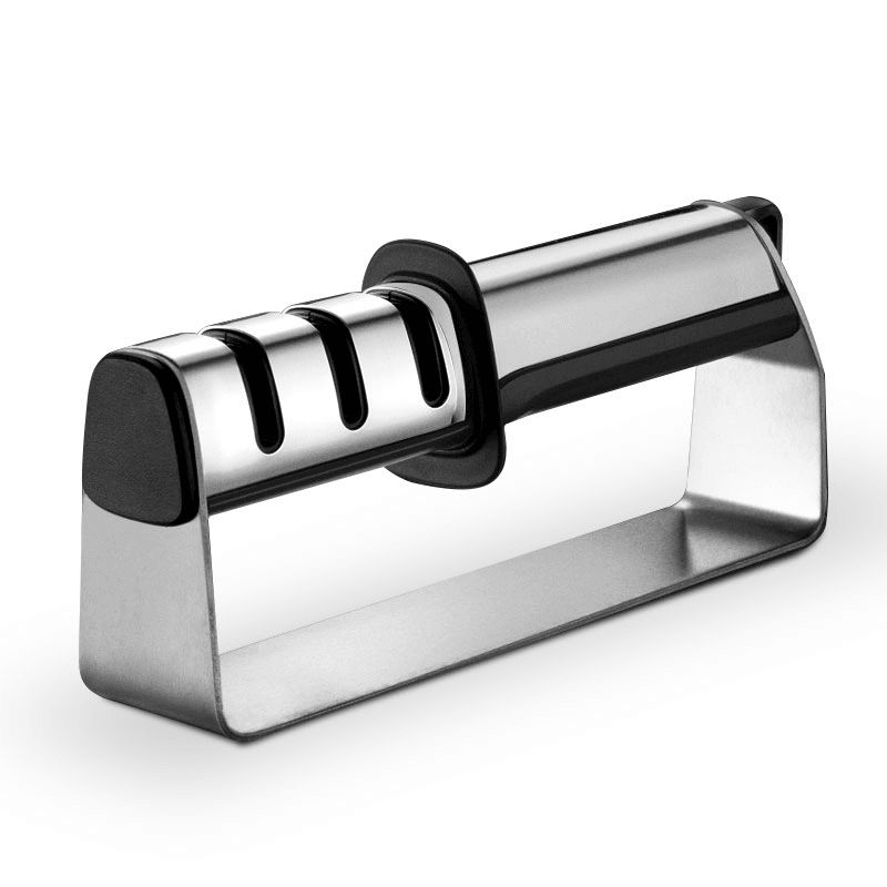 Minleaf ML-KS1 3 in 1 Stainless Steel Sharpener Kitchen Gadget Whetstone Multi-Function Diamond Cutting Sharpener Sharpen Stone - MRSLM