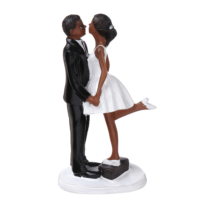 Romantic Funny Wedding Cake Topper Figure Bride Groom Couple Bridal Decorations - MRSLM