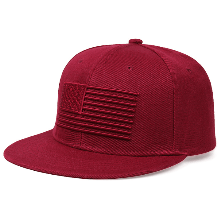 Outdoor Leislure American Flag Embroidery Baseball Caps Foreign Trade Hip-Hop Hats Men and Women Travel Sun Hats - MRSLM