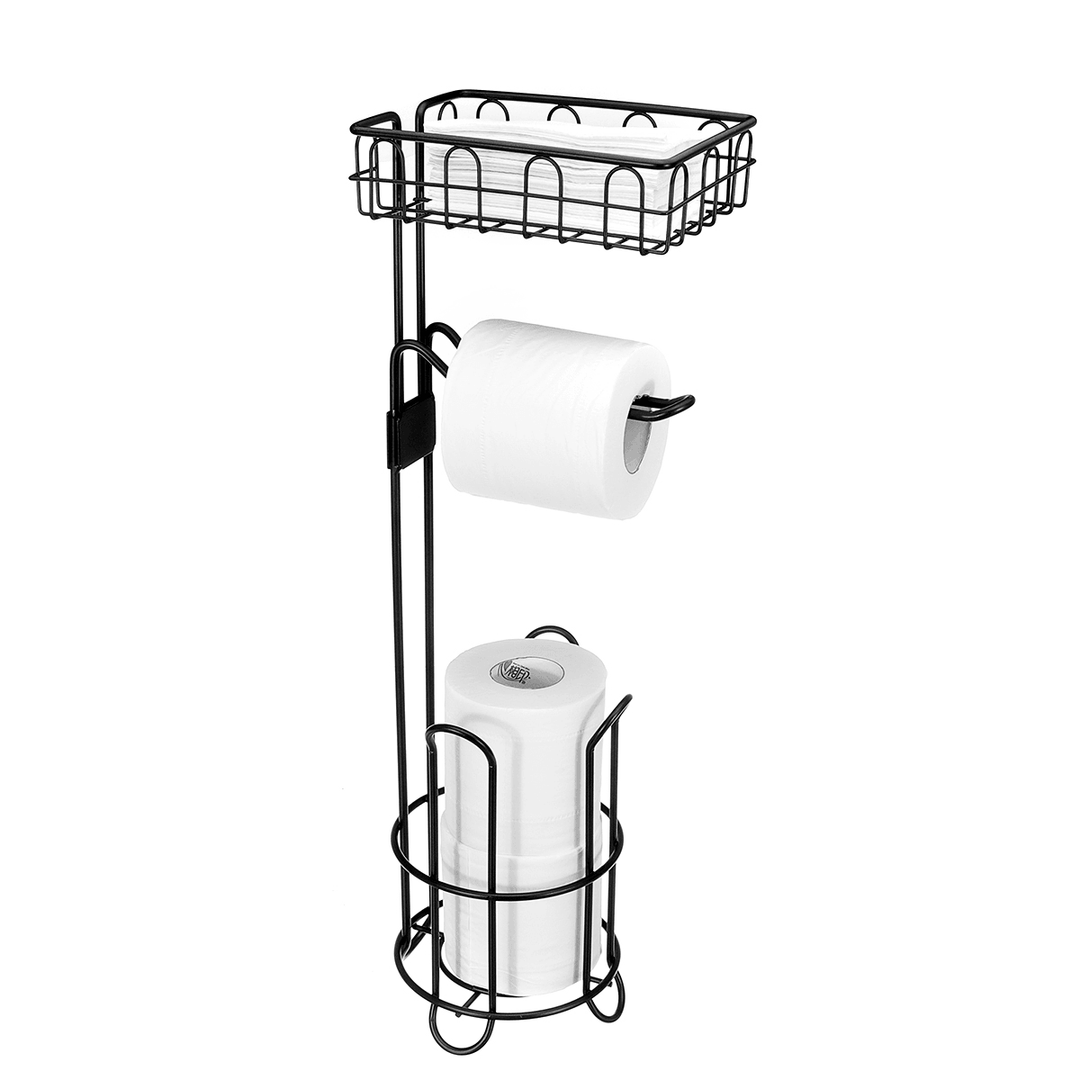 Toilet Paper Towel Storage Stand Organizer Rack Bathroom Vertical Roll Holder Shelf - MRSLM