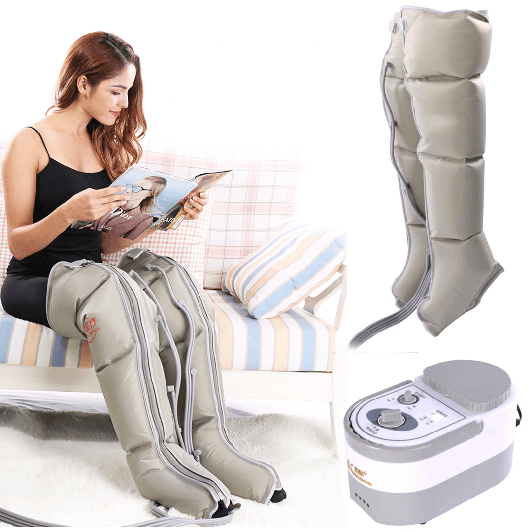 Electric Air Compression Leg Massager Leg Wraps Foot Ankles Calf Massage Machine Promote Blood Circulation Relieve Pain Fatigue - MRSLM