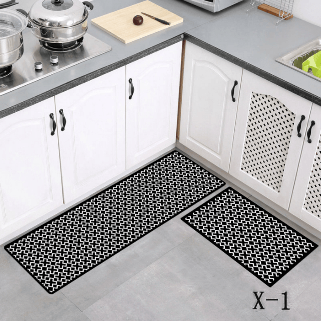 Kitchen Mat Bath Carpet Floor Mat Home Entrance Doormat Absorbent Bedroom Living Room Floor Mats Modern Kitchen Rug - MRSLM