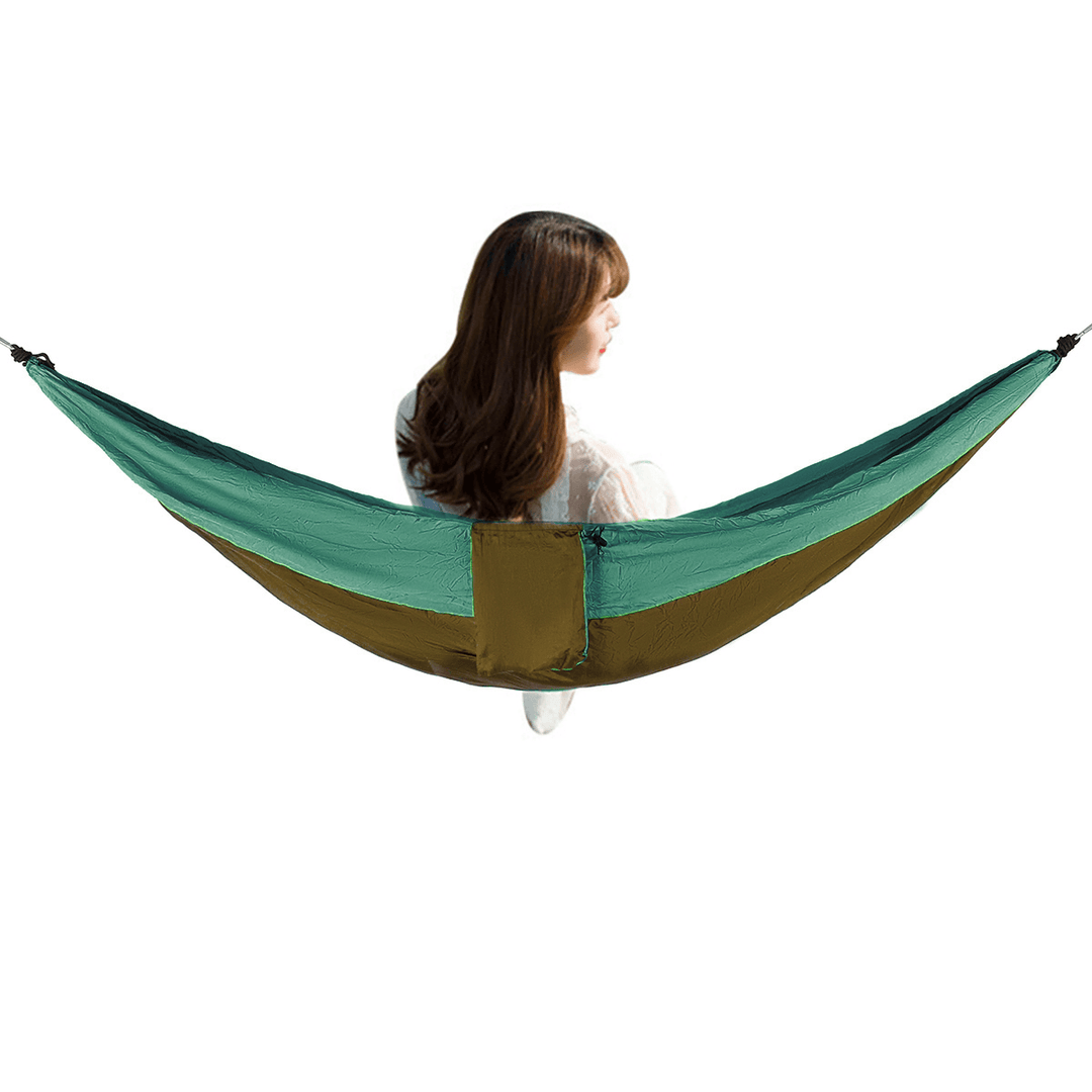 Ipree® Double Person Hammock Nylon Swing Hanging Bed Outdoor Camping Travel Max Load 300Kg - MRSLM