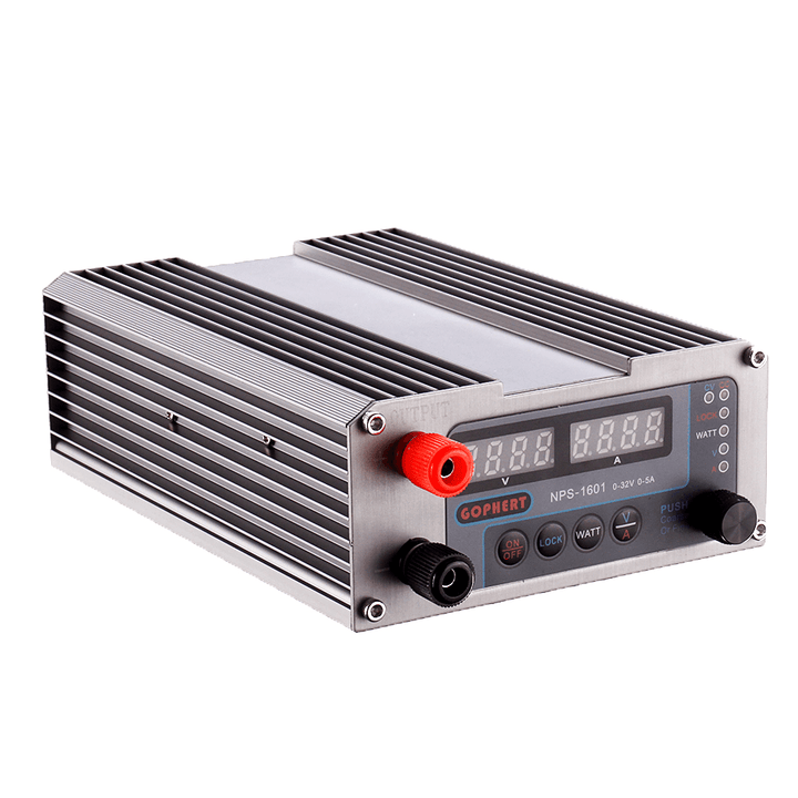 GOPHERT NPS-1601 0-32V 0-5A 110V/220V 160W Switching Digital Adjustable DC Power Supply - MRSLM