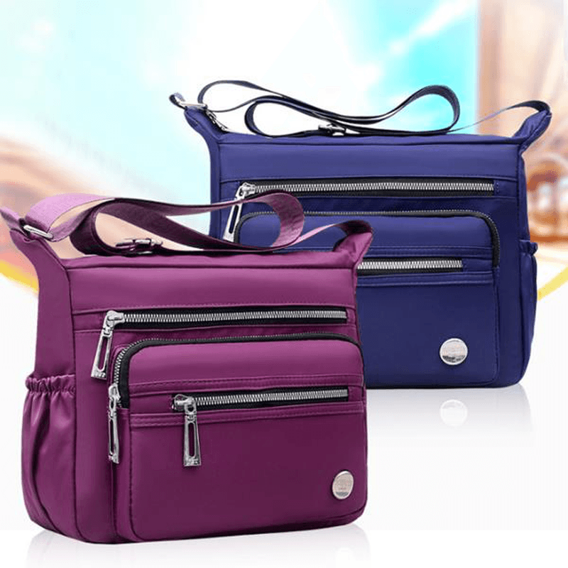 Nylon Multi-Layer Mummy Bag Shoulder Bag Messenger Bag - MRSLM