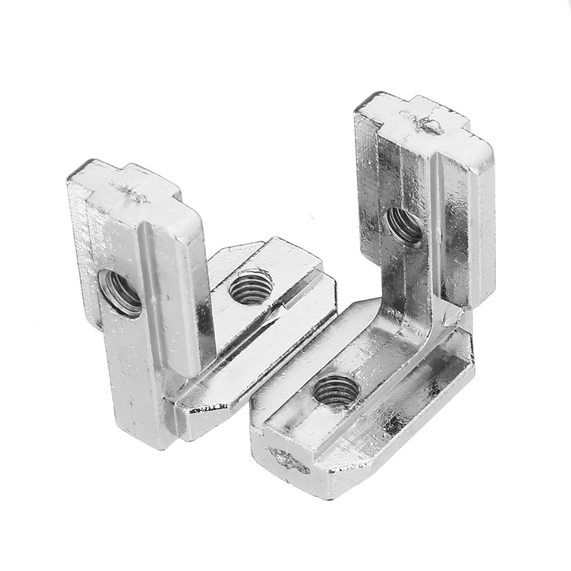 Suleve™ LJ40 5Pcs T Slot L Shape inside Corner Connector Joint Bracket for 4040 Series Aluminum Profile - MRSLM