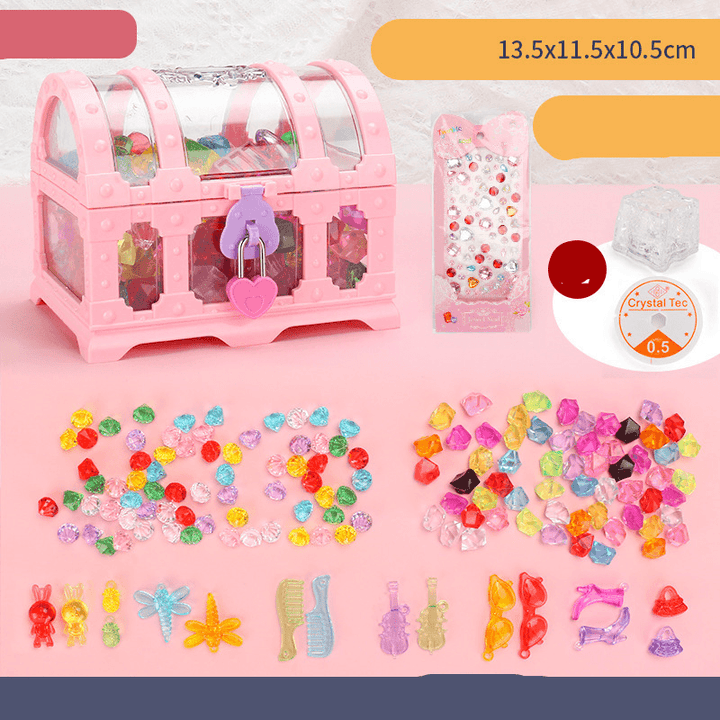 Acrylic Crystal Diamond Treasure Box Box Children'S Gem Toy Set - MRSLM