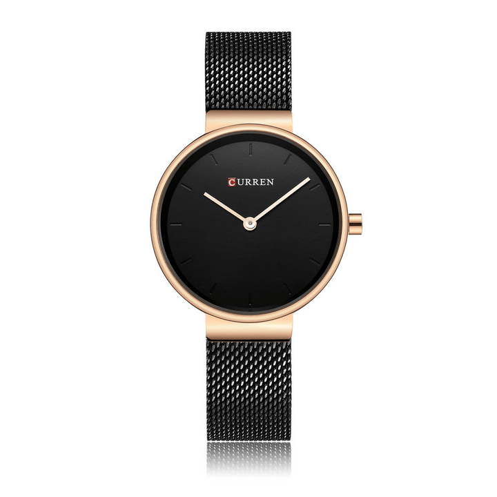 CURREN 9016 Women Quartz Watch Casual Style Simple Dial Luxury Alloy Strap Lady Wristwatch - MRSLM