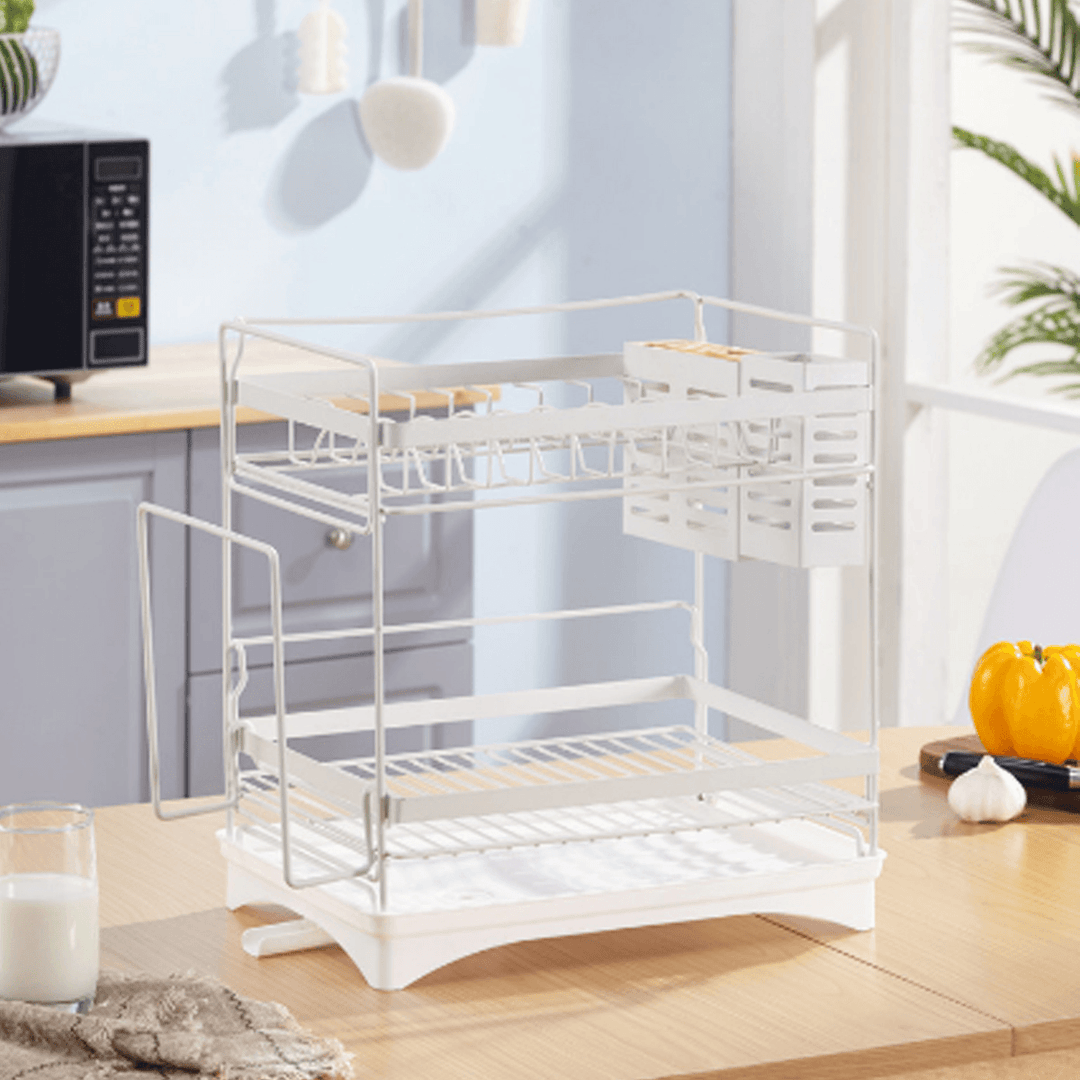 Stainless Steel Sink Dish Drying Rack Dish Cup Drainer Rack Kitchen Storage Shelf Rack Organizer Holder Drainer Shelf - MRSLM