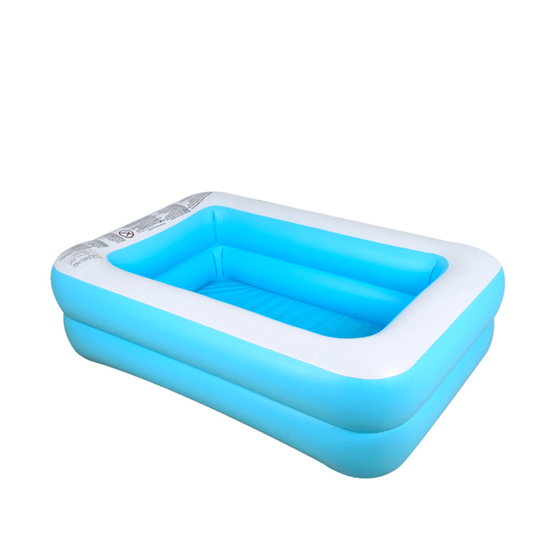 110/128/155Cm Inflatable Swimming Pool Camping Garden Family Kids Paddling Pool - MRSLM