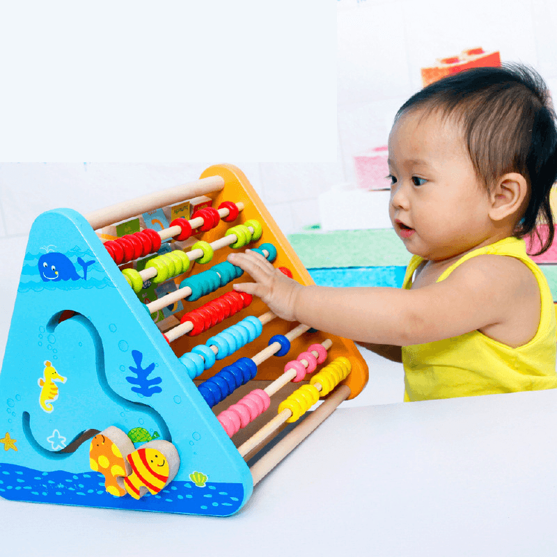 Wooden Five-Sided Learning Frame Abacus Frame - MRSLM