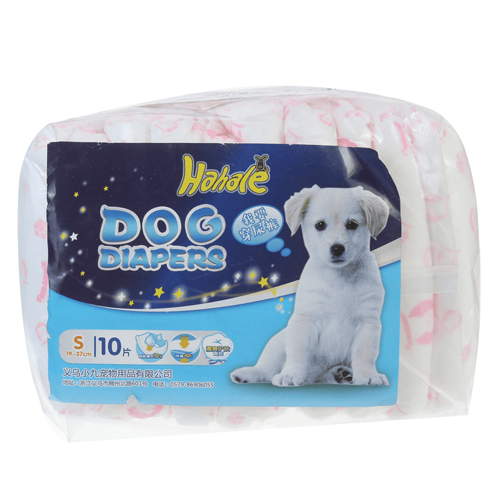 10Pcs Pet Diapers Female Dog Cat Disposable Puppy Menstrual Pants - MRSLM