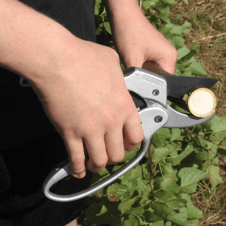 Ratchet Carbon Steel Pruning Shear Gardening Tree Flower Labor Saving Pruner Cutting Tool - MRSLM