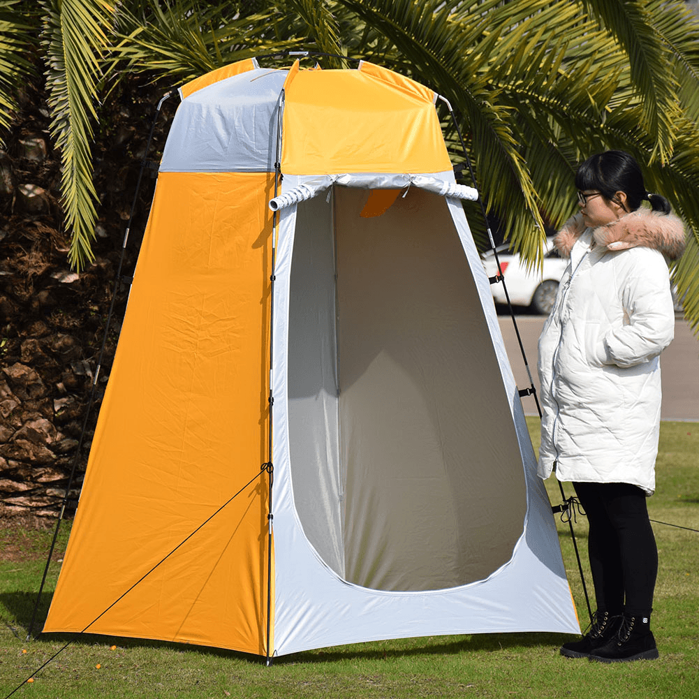 210T Polyester Shower Tent Anti-Uv Waterproof Dressing Room Rain Shelter Beach Privacy Tent C Amping Travel with Storage Bag - MRSLM