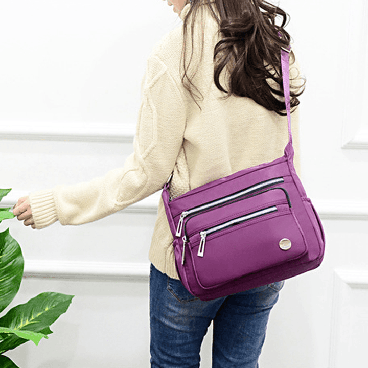 Nylon Multi-Layer Mummy Bag Shoulder Bag Messenger Bag - MRSLM