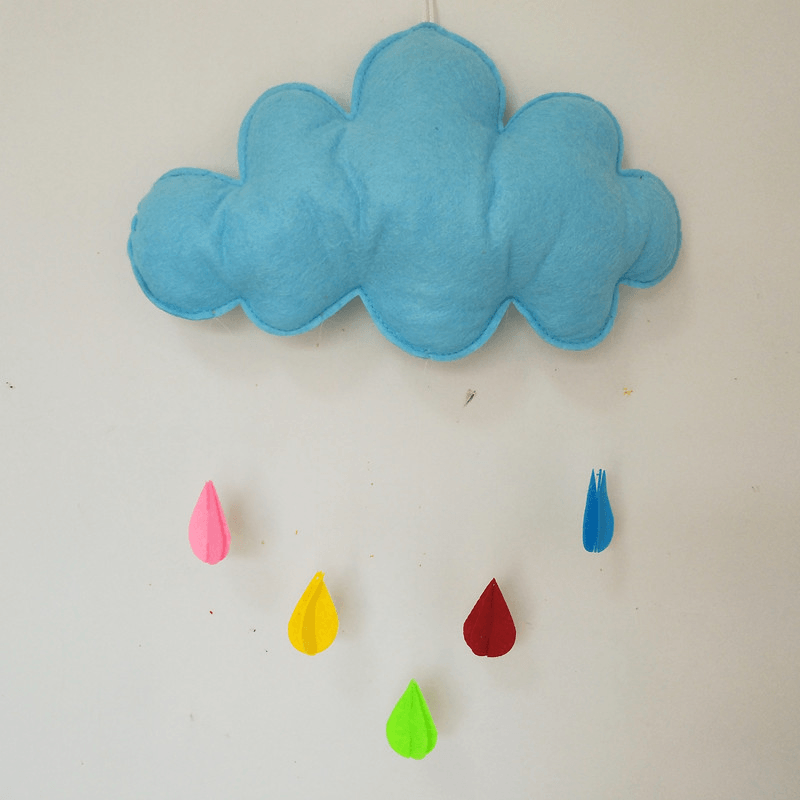 Kids Tent Cloud Wall Hanging Decoration for Baby Room Wall Door - MRSLM