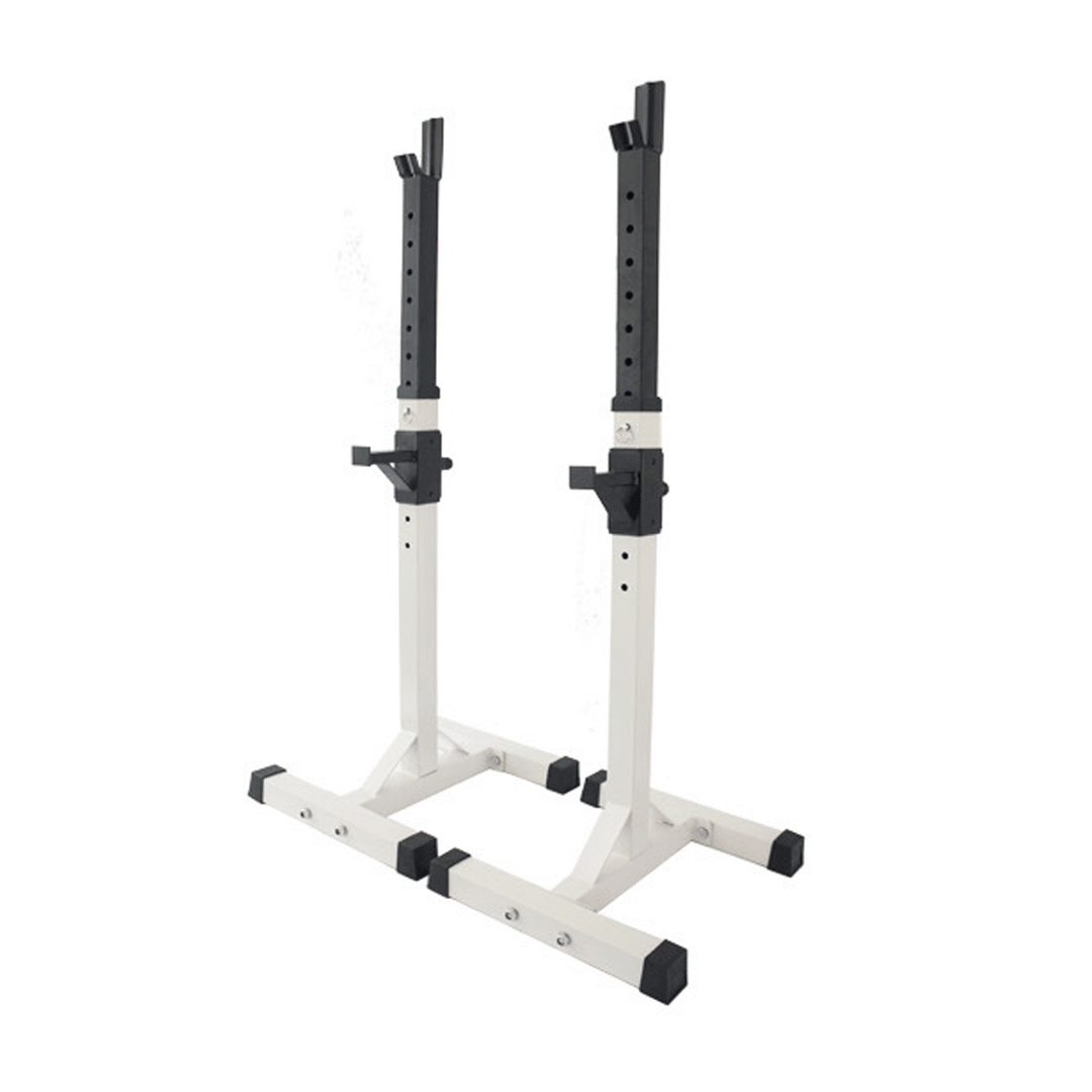 180KG Load Capacity Adjustable Squat Rack Bench Press Weight Lifting Barbell Stand Fitness Gym Barbell Accessories - MRSLM