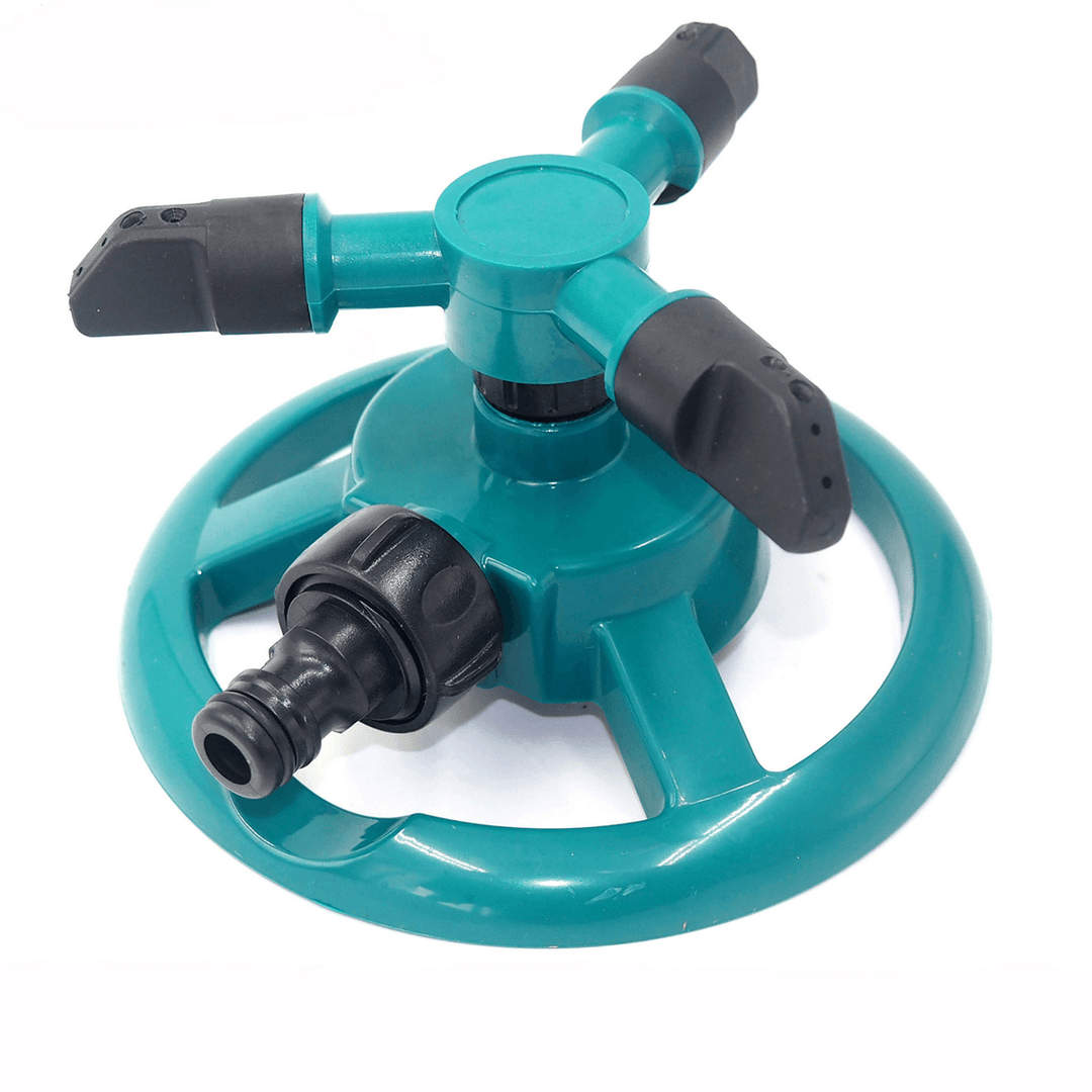 Garden Watering Tools Irrigation Law Sprinkler Automatic Three Arms 360 Degree Rotating Spray Nozzle - MRSLM