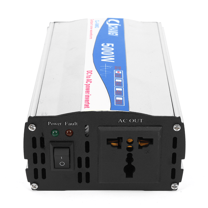 500W Home Power Inverter Pure Sine Wave 12V DC to 220V AC Transmitter Charger - MRSLM