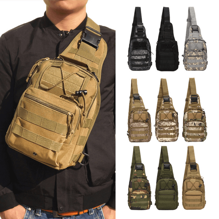 ZANLURE A18 Military Fan Waterproof Multifunctional Tactical Bag Chest Bag Crossbody Bag - MRSLM