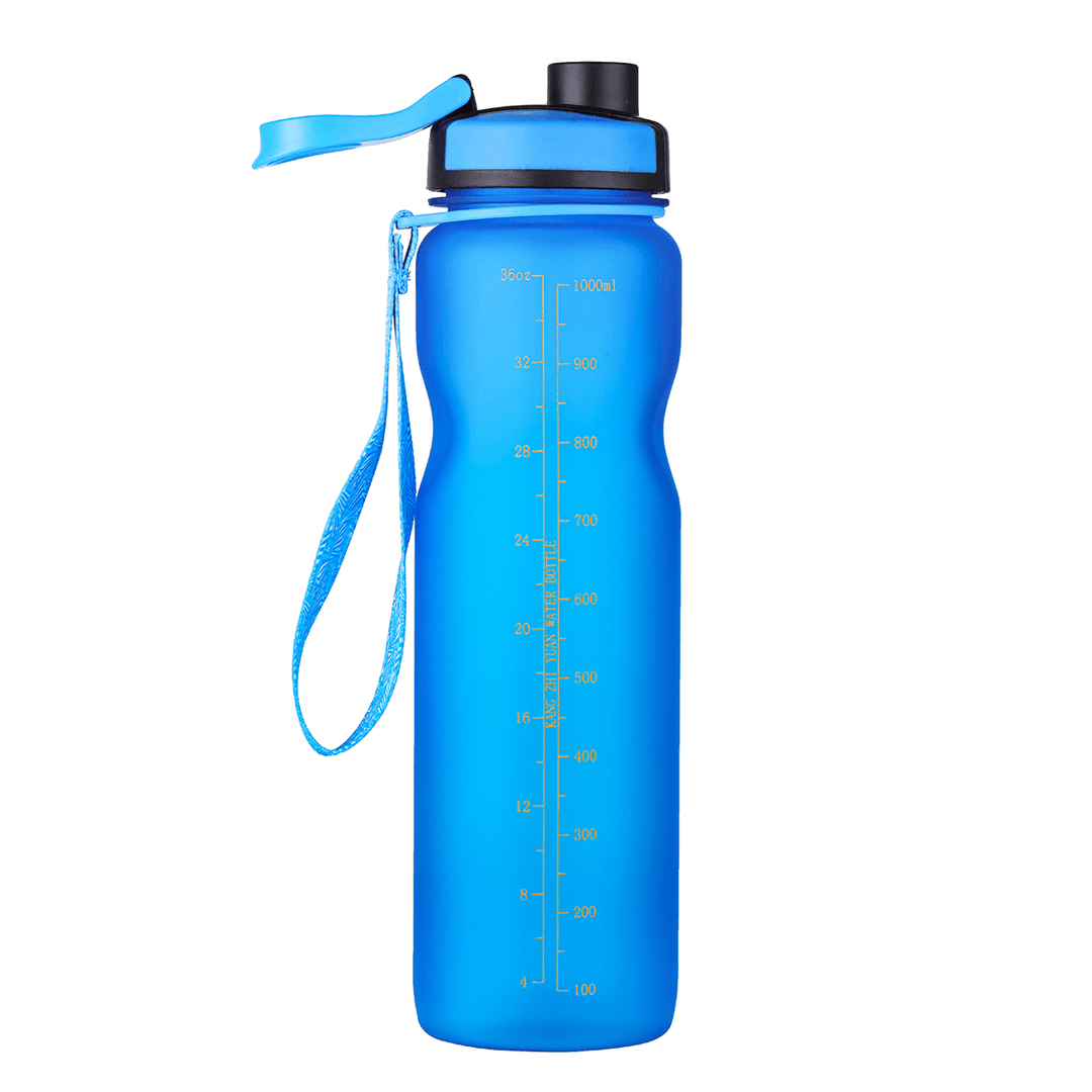 1L Water Bottle BPA Free Leak Proof Flip Top Sport Bike Drinking Bottle Outdoor Cycling Camping - MRSLM