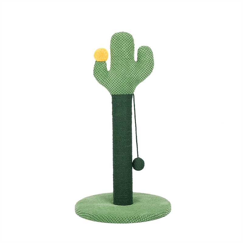 ZERE Cat Scratching Post Cactus Grab Post Grind Claws Play for Pet - MRSLM