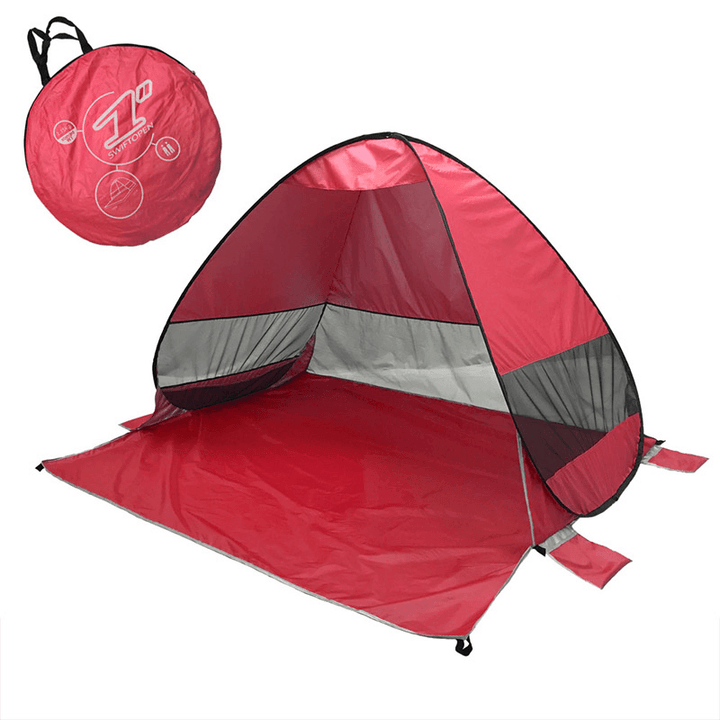 Fully Automatic P0P-UP Tent 2 Second Quick Open Beach Tent with Storage Bag Portable UV Protection Sunshade - MRSLM