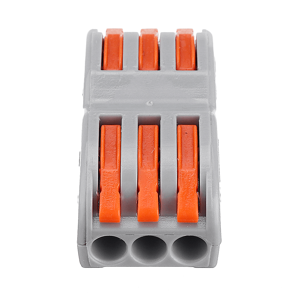 Excellway 3Pin Wire Docking Connector Termainal Block Universal Quick Terminal Block SPL-3 Electric Cable Wire Connector Terminal 0.08-4.0Mm² - MRSLM