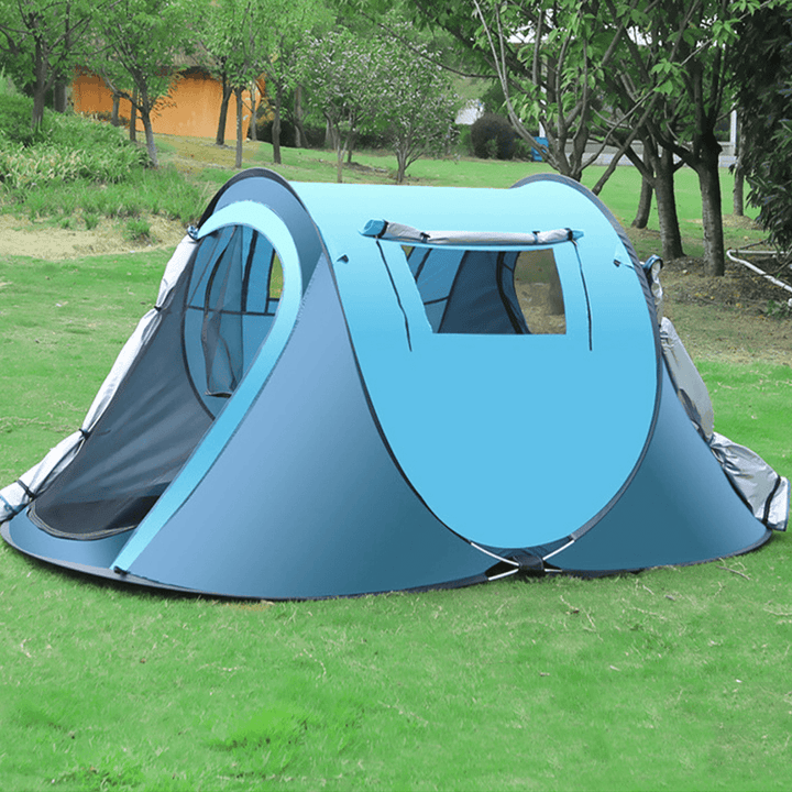 3-4 People Outdoor Quick Automatic Open Tent Waterproof Rainproof Canopy Sunshade Shelter Camping Hiking - MRSLM